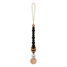 Load image into Gallery viewer, Baby Pacifier Clips Silicone Beads Wooden Ring Pacifier Chain Infant Nipple Appease Soother Chain Clips Dummy Holder Nipple Clip