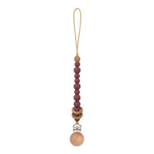 Load image into Gallery viewer, Baby Pacifier Clips Silicone Beads Wooden Ring Pacifier Chain Infant Nipple Appease Soother Chain Clips Dummy Holder Nipple Clip