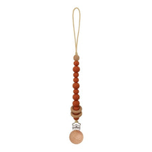 Load image into Gallery viewer, Baby Pacifier Clips Silicone Beads Wooden Ring Pacifier Chain Infant Nipple Appease Soother Chain Clips Dummy Holder Nipple Clip