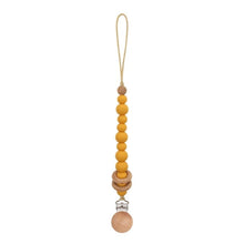 Load image into Gallery viewer, Baby Pacifier Clips Silicone Beads Wooden Ring Pacifier Chain Infant Nipple Appease Soother Chain Clips Dummy Holder Nipple Clip