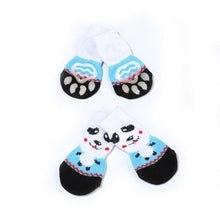 Load image into Gallery viewer, 4pcs Warm Puppy Dog Socks Soft Pet Knits Socks Cute Cartoon Anti Slip Socks Warm Puppy Dog Shoes Small Medium Dogs Pet Product