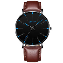 Load image into Gallery viewer, 2021 Minimalist Men's Fashion Ultra Thin Watches Simple Men Business Stainless Steel Mesh Belt Quartz Watch Relogio Masculino