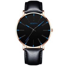 Load image into Gallery viewer, 2021 Minimalist Men's Fashion Ultra Thin Watches Simple Men Business Stainless Steel Mesh Belt Quartz Watch Relogio Masculino