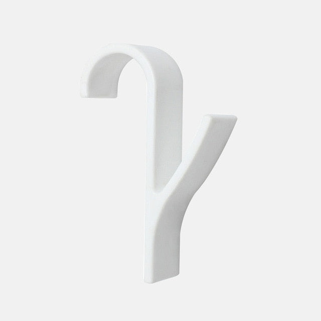 High quality Hangar For Heated Towel Radiator Rail Clothes Hanger Bath Hook Holder Percha Plegable Scarf Hanger White 6pcs