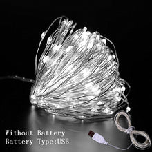 Load image into Gallery viewer, 1M 2M 3M 5M 10M Copper Wire LED String Lights Christmas Decorations for Home New Year Decoration Navidad 2020 New Year 2021.
