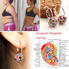 Load image into Gallery viewer, 1 Pair Magnetic Slimming Earrings Lose Weight Body Relaxation Massage Slim Ear Studs Patch Health Jewelry Girls Women Best Gift
