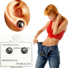 Load image into Gallery viewer, 1 Pair Magnetic Slimming Earrings Lose Weight Body Relaxation Massage Slim Ear Studs Patch Health Jewelry Girls Women Best Gift

