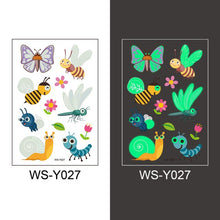 Load image into Gallery viewer, Tattoo Stickers Luminous Child Kid Temporary Fake Tattoos. (Glow Paste on Face Arm Leg for Children Body)
