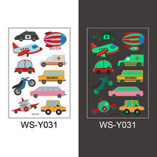 Load image into Gallery viewer, Tattoo Stickers Luminous Child Kid Temporary Fake Tattoos. (Glow Paste on Face Arm Leg for Children Body)
